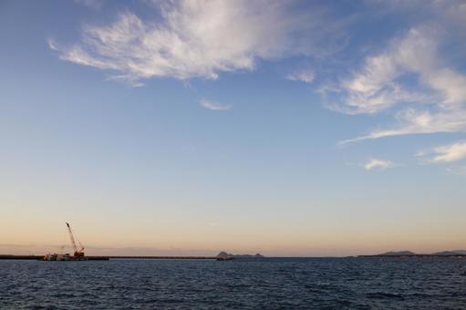 夕方の海 夕方の海の写真