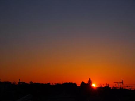 日の出② 日の出② 日の出,初日の出,夜明けの写真素材