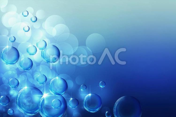 水のイメージ 水,キラキラ,泡の写真素材