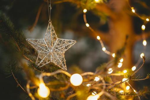 クリスマスツリーの星 クリスマスツリーの星 クリスマス,飾り,クリスマスツリーの写真素材