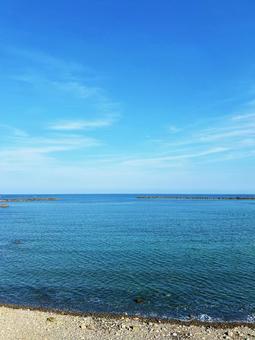 青空と爽やかな海 青空と爽やかな海の写真