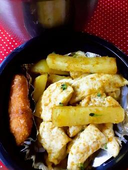 ササミとじゃがいものカレー炒め 食べ物,フード,おいしいの写真素材