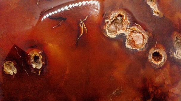 Red agate surface pattern macro photography, red agate, agate, natural stone, JPG