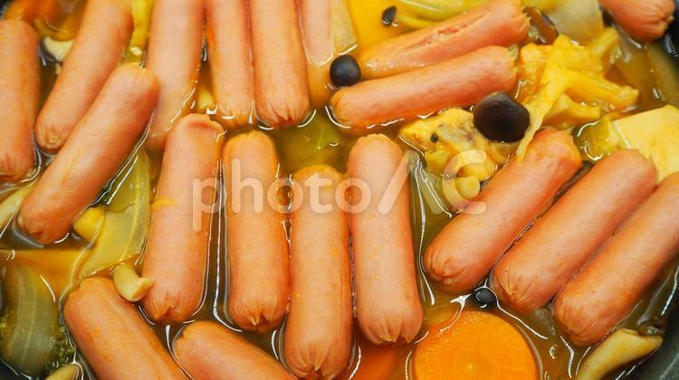 ケチャップのトマト鍋・家庭料理（接写） トマト鍋,ケチャップ,トマトケチャップの写真素材