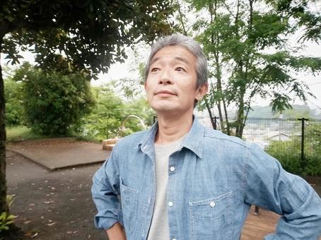 元気なシニア男性 シニア,シニア男性,老人の写真素材