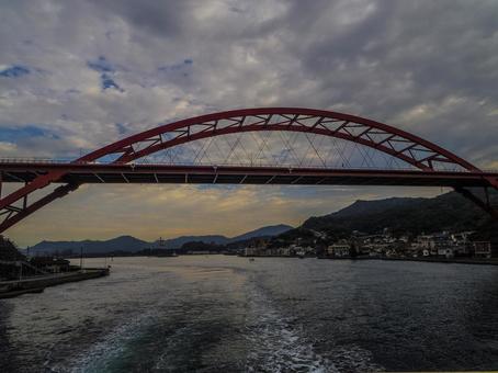 【広島県】呉市・音戸大橋 音戸大橋,音戸の瀬戸,呉市の写真素材