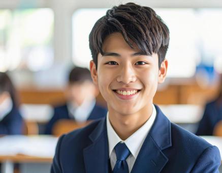 男子学生 男子学生の写真