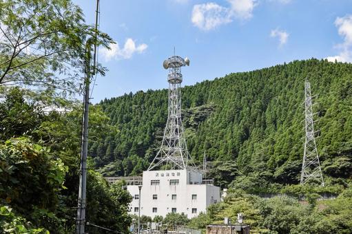 天山発電所 開閉所 天山発電所 開閉所 天山発電所,発電所,水力発電所の写真素材