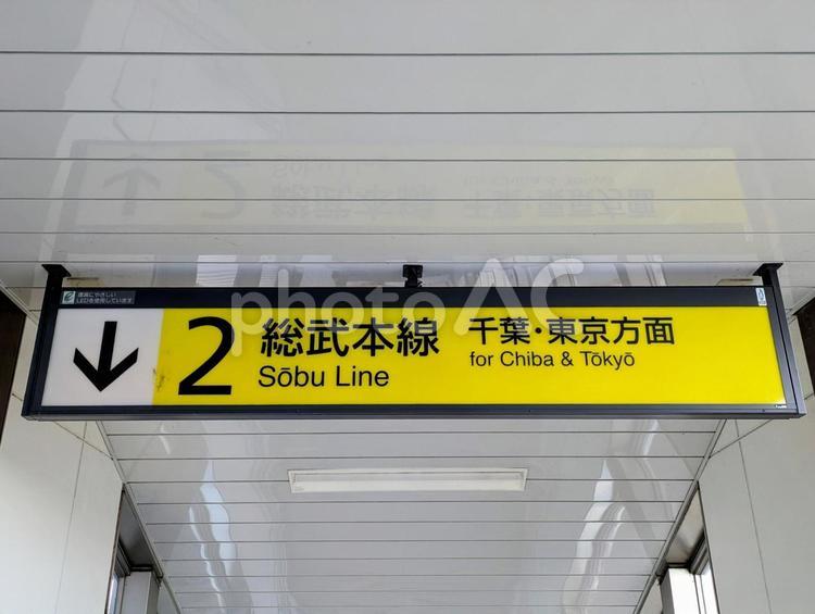 JR総武本線、千葉・東京方面 鉄道,交通,電車の写真素材