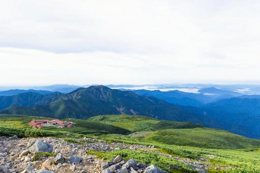 白山(御前峰) 白山,御前峰,白山市の写真素材