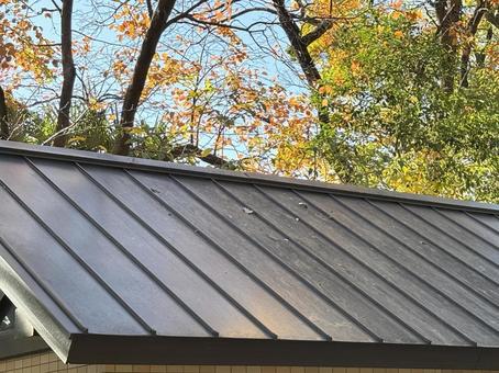 金属屋根 屋根,金属屋根,トタン屋根の写真素材