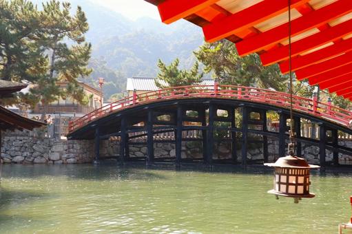 厳島神社　反橋 厳島神社,宮島,広島県の写真素材