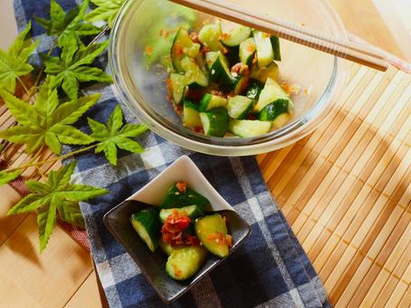 Cucumber with plum dressing.2, JPG