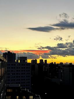 夕暮れ 夕暮れの写真