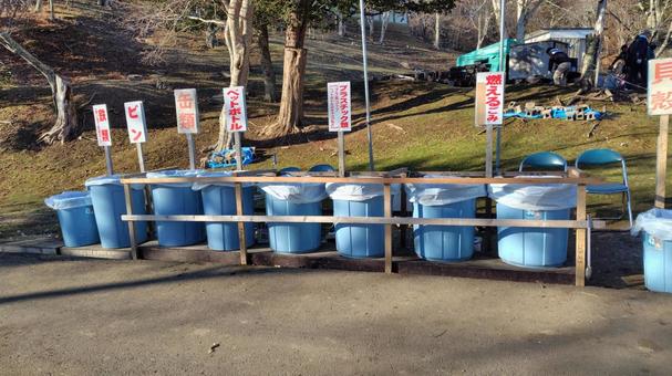 イベントのゴミ箱 ゴミ箱,ゴミ,分別の写真素材