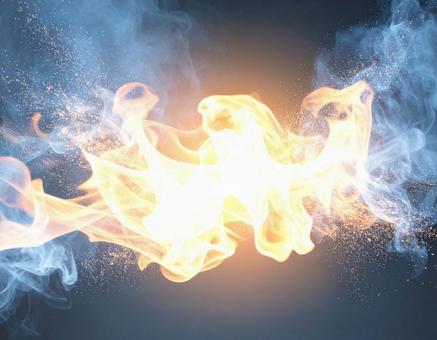 炎のエフェクトの写真