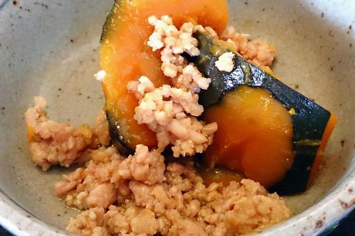 Simmered pumpkin, JPG Simmered pumpkin, simmered boiled pumpkin, pumpkin, slob, JPG