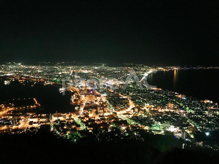 函館山　夜景 函館,観光,夜景の写真素材