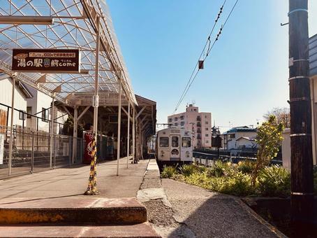 弘南鉄道弘前中央駅ホーム 弘南鉄道弘前中央駅ホーム 弘南鉄道,弘前中央駅,駅の写真素材