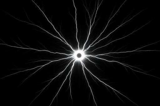 放射状スパーク(雷スパーク) 放射状スパーク(雷スパーク)の写真