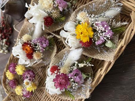 クリスマス　ガーランド　ドライフラワー クリスマス,サンタ,12月の写真素材