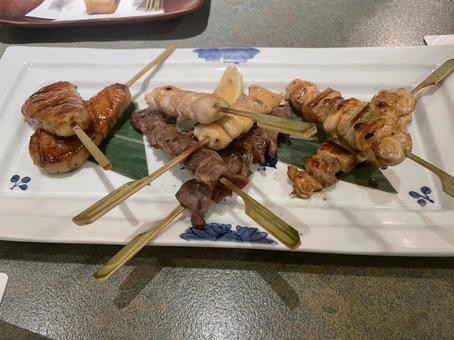 焼き鳥 焼き鳥,美味しい,盛り合わせの写真素材
