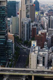 都市景観 都市景観 ステーションワン,淀屋橋,大阪の写真素材