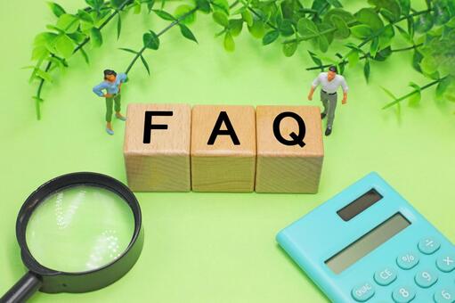 FAQと書かれたブロック faq,よくある質問,q＆aの写真素材