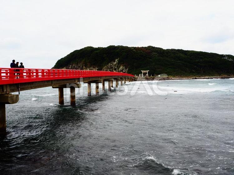 雄島　福井 橋,神社,島の写真素材