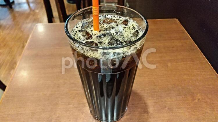 喫茶店で一服.24 飲み物,コーヒー,アイスコーヒーの写真素材