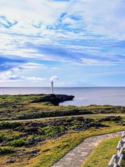 沖縄 残波岬 灯台 沖縄 残波岬 灯台 沖縄,沖縄旅行,残波岬の写真素材