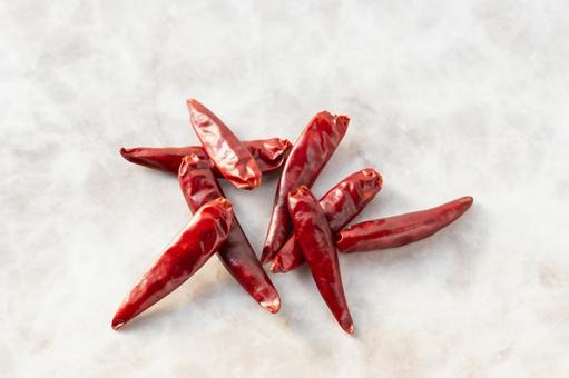 トウガラシ(マーブル)2 トウガラシ,鷹の爪,激辛の写真素材