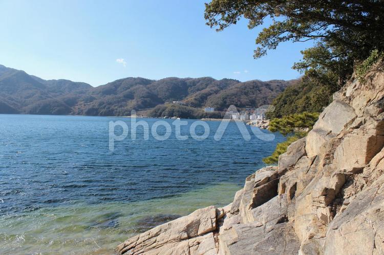 海の風景 海,岩場,青の写真素材