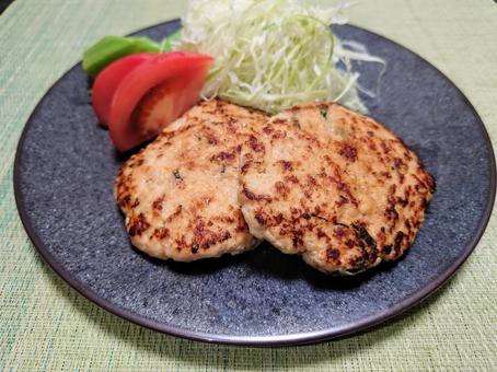夕食 豆腐のハンバーグ 夕食 豆腐のハンバーグの写真