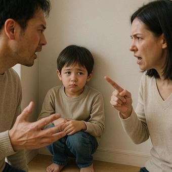 子供が可哀そうな夫婦喧嘩 子供が可哀そうな夫婦喧嘩の写真