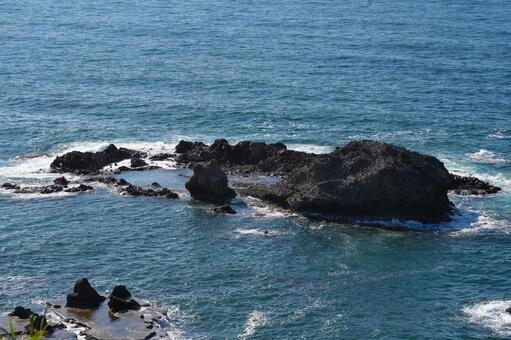 海の岩場 海,岩,岩場の写真素材