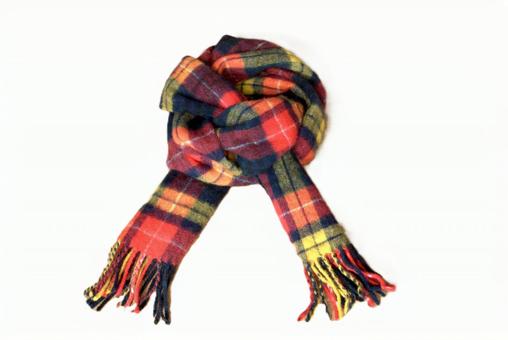 マフラー　白背景 マフラー,防寒,冬物の写真素材