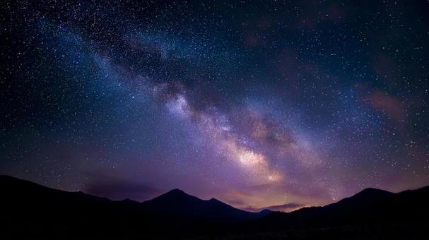 星降る夜の天の川 星降る夜の天の川の写真