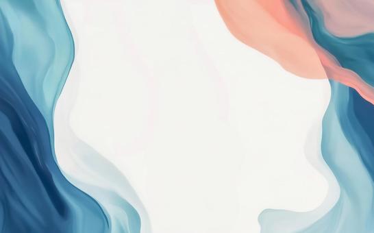 白い背景に広がる緑基調のインクアート背景 白い背景に広がる緑基調のインクアート背景の写真