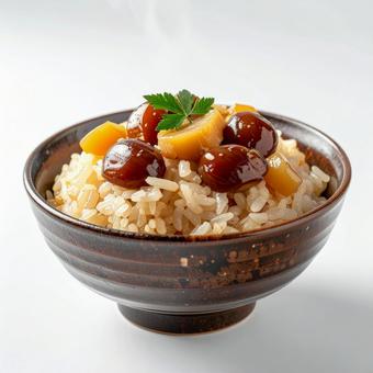栗ご飯 栗ご飯の写真