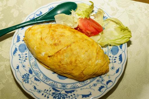 ランチで食べたオムライス ランチで食べたオムライスの写真
