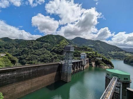 茶霧湖と大渡ダム 茶霧湖と大渡ダム 大渡ダム,ダム,治水の写真素材