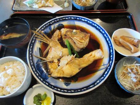 あら炊き 定食 あら炊き 定食 あら煮,煮付け,天然の写真素材