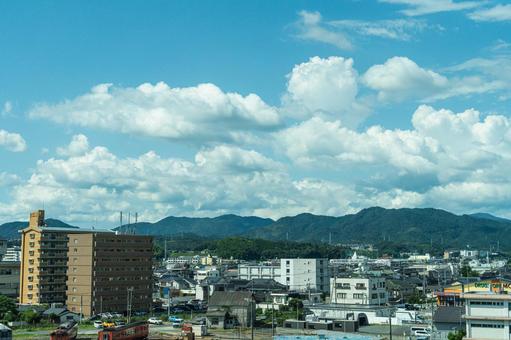 山口市小郡の街並み 山口市,市街地,小郡町の写真素材