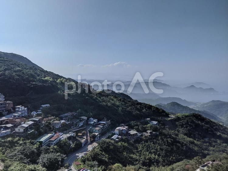 台湾　九份の景色 台湾,taiwan,観光の写真素材