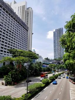 シンガポールの旅 シンガポールの旅 シンガポール,街並み,高層ビルの写真素材