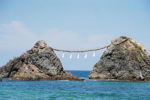 福岡 糸島 二見ヶ浦 夫婦岩4 福岡 糸島 二見ヶ浦 夫婦岩4 二見ヶ浦夫婦岩,夫婦岩,二見ヶ浦の写真素材