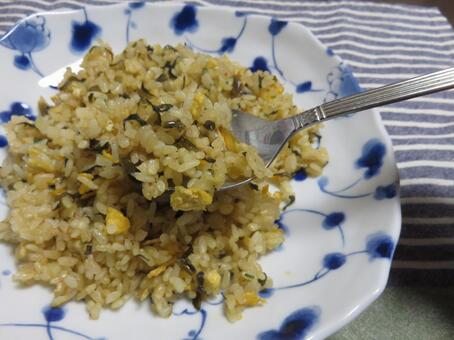 チャーハン チャーハン,高菜,献立の写真素材