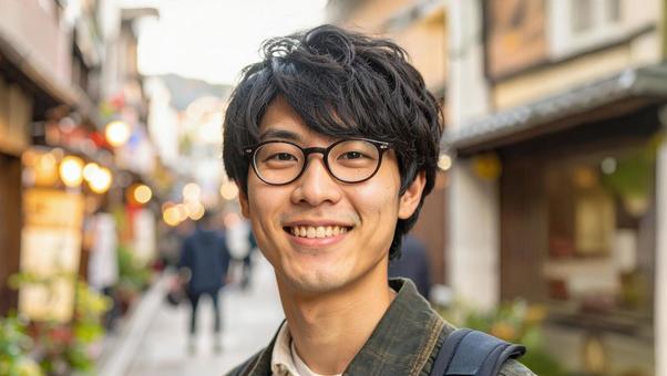 メガネ姿の男性_日本人2 メガネ姿の男性_日本人2の写真