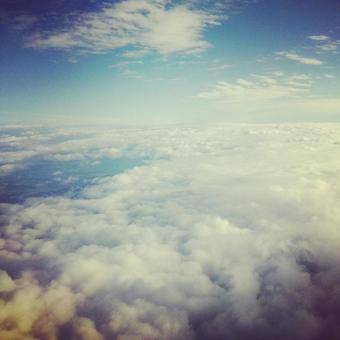 Clouds seen from an airplane, JPG